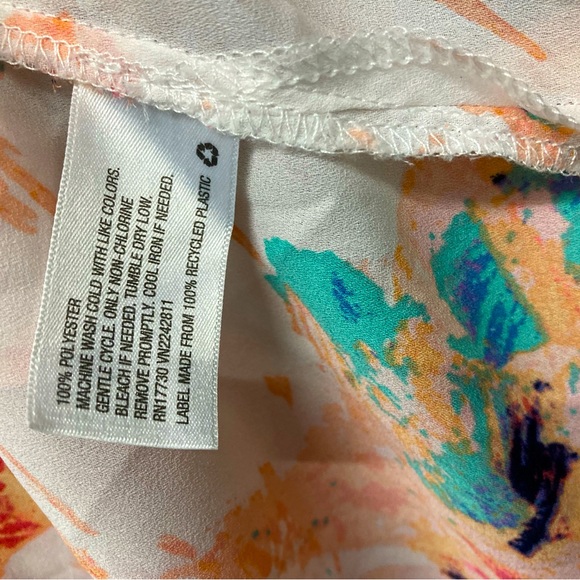 AVA & VIV Semi Sheer Vneck Dolman Belted Tunic size 4X - Picture 5 of 5